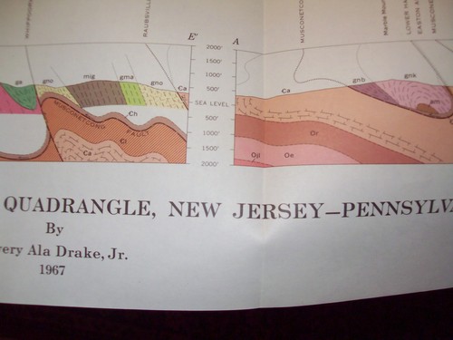Geologic Quadrangle Maps of the United States, Easton Quadrangle, PA, 1967 GUC - Picture 13 of 17