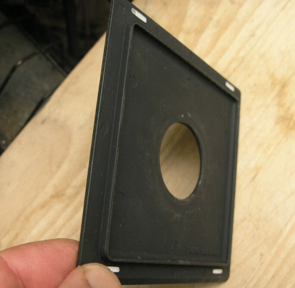 genuine Toyo field 5x4 45A copal & compur 0 fit lens board 110mm square 34.8mm - Image 2 of 3