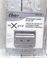 Oster 76913-270 MXPro Adjustable Clipper Blade Set Adjusts from Size 000 to  1