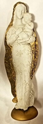 Vintage Norcrest China Madonna White & Gold F-27 Boxed (New $1.69)