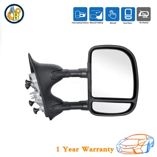 ★Right Towing Manual Mirror For 99-07 Ford F-250 F350 F450 Super Duty Truck