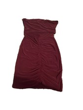 pretty little thing burgundy dress