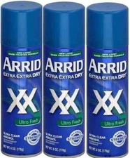 3 Packs Arrid Extra Dry Ultra Fresh Aeresol Antiperspirant Deodorant  Spry 6 oz