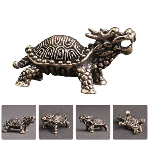 2pcs Wealth Prosperity Decor Vintage Brass Charm Housewarming Gift