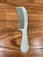 Vintage Estee Lauder Blue Green Hair Comb 6.5 Travel Curved Retro