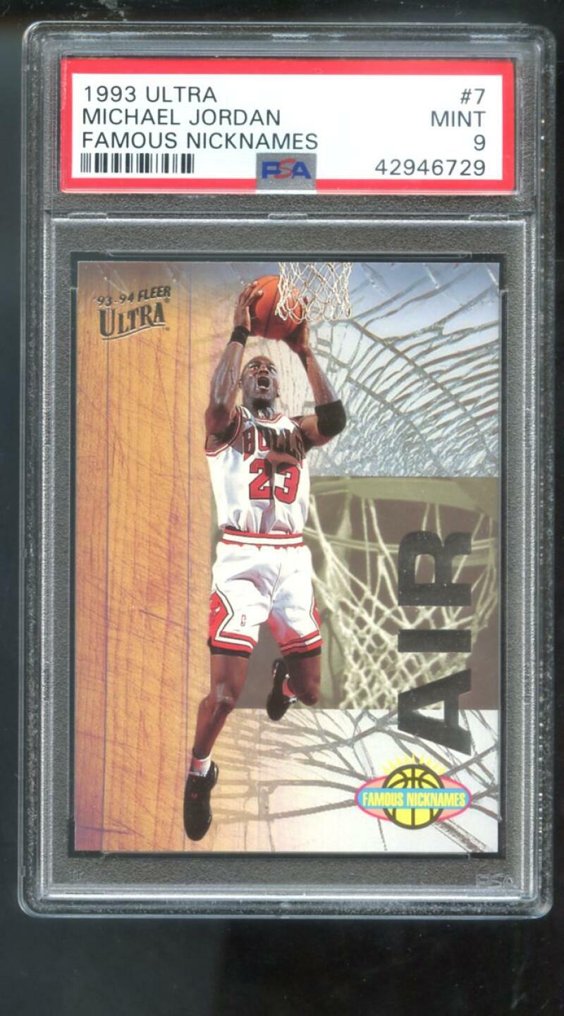 1993-94 Fleer Ultra Famous Nicknames Air Michael Jordan Insert PSA 