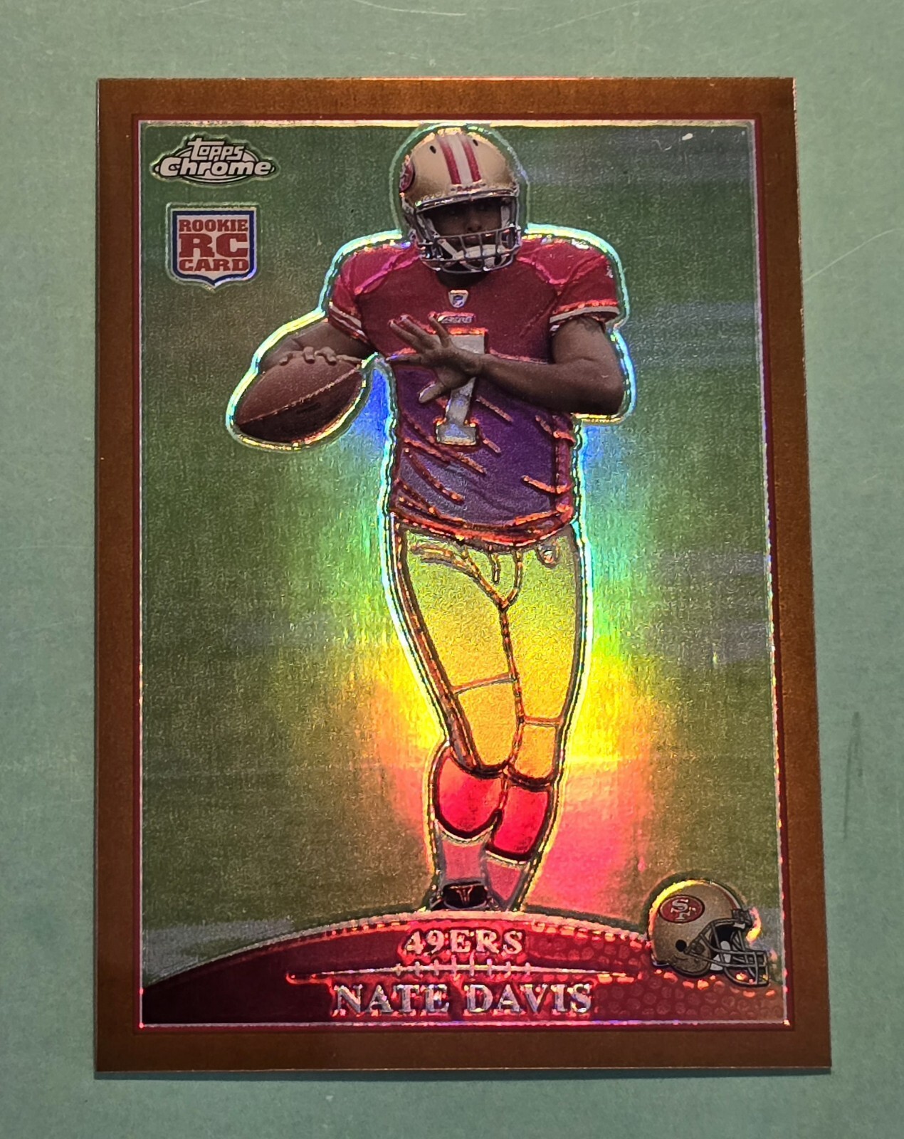 Nate Davis Topps Chrome #TC193 Copper Refractor