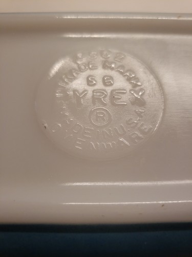 PYREX Refrigerator Dish OVENWARE Loaf Pan Vintage 502 Blue NO Lid - Picture 8 of 8