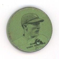 1933 PX3 Double Header Coin • Sam Rice • Washington Senators