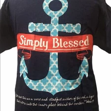 Simply Blessed Womens T shirt Anchor Hebrews 6:19