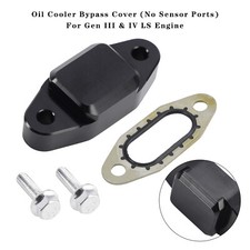 Oil Cooler Bypass Cover (No Sensor Ports) For Gen III & IV LS Engine UK