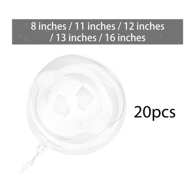 20 Stck. Breitmund Bobo Ballons vorgestreckt für Pool Hochzeit drinnen draußen