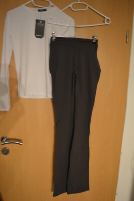Neue Yeoreo Daze ausgestellte Leggings mit V-Rücken dunkelgrau 36