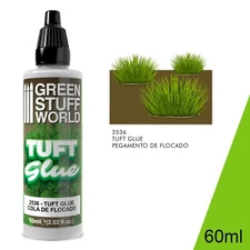 Tuft Glue 60ml - tufts static grass white glue modelling Flock Applicators