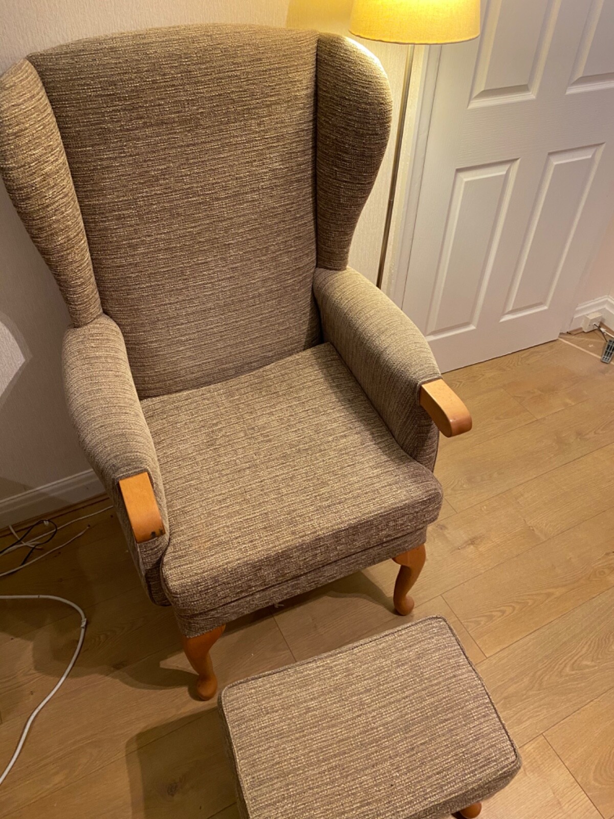 HSL fireside wing chair eBay