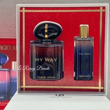 Giorgio Armani My Way Parfum Limited Edition GIft Set - 3oz 90ml + 0.5oz $241