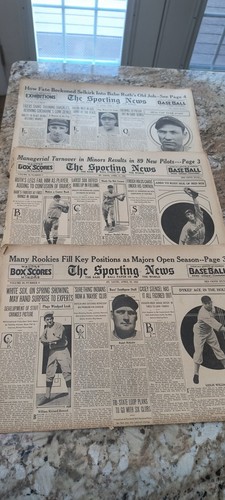 1935 THE SPORTING NEWS NEWSPAPERS 50 Issue Lot Tigers Chicago Cubs World Series - Picture 6 of 24