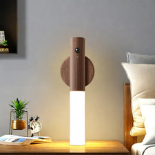 Motion Sensor LED Night Light Indoor Wall Lamp Warm White USB Rechargeable