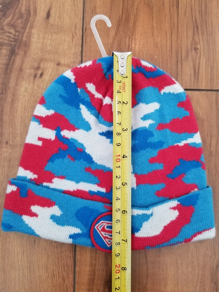 NUEVO CON ETIQUETAS Baby GAP Comida Chatarra DC Comics Superman GANIE Sombrero Superhéroe Gorra Tejida NUEVO Camuflaje Foto 4 de 4