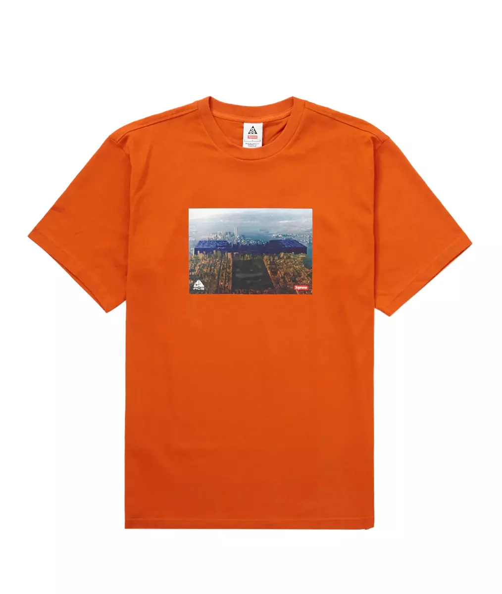 Brand New Supreme x Nike ACG Grid Tee Size M Orange Color 