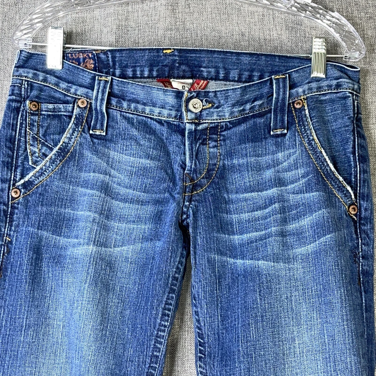 Lucky Brand Womens 8/29 Denim Blue Jeans Lil Maggie Button Fly MP11