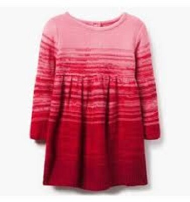 Gymboree Girls Pink & Red Pattern Knit Sweater Dress NWT(156) | eBay