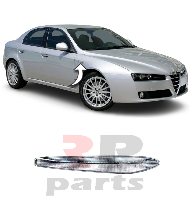 Recambo Frecce Laterali A LED Per Alfa Romeo 159 (2005-2011) E Brera (2005-2010) – Colore Nero, Omologate E - 2