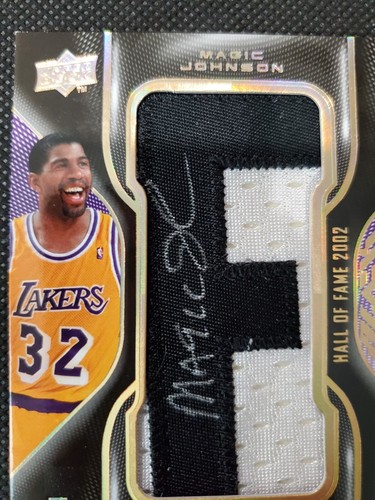 2008-09 MAGIC JOHNSON UD BLACK AUTO HALL OF FAME LETTERS SIGNATURE INSERT #1/4! - Picture 5 of 15