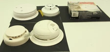 Mixed Lot of of 5 Fire Alarms and Heat Detectors, Various Brands