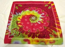 Grovy Tye Dye Paisley Bandanna Face Mask,Head Wrap,Scarf,Wristband-New!v2