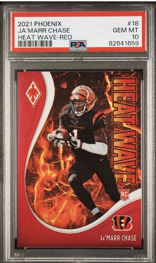 JaMarr Chase Panini Phoenix Heat Wave #18 Red