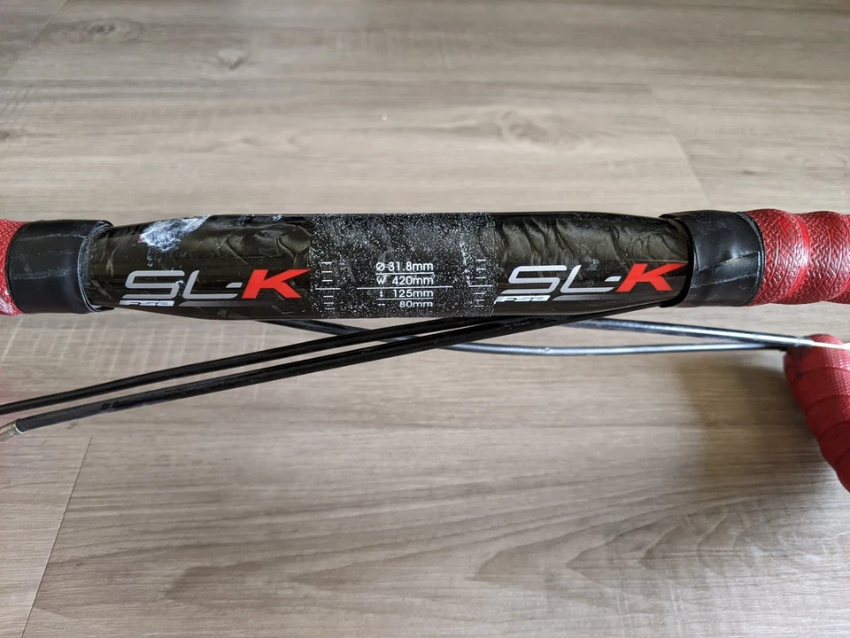 SRAM Red 2 x 10 Speed Mechanical Shifters with FSA Carbon Handlebar 420 - Image 3 of 4