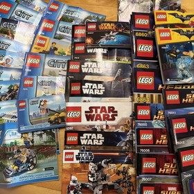 LEGO Instructions Manuals Various Bulk Lot - City Star Wars Heroes Turtles - 50+