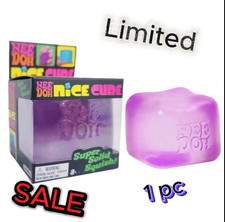 NeeDoh Nice Cube purple 2.3" Sensory Fidget Toy Squishy Stress Relief
