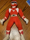Vintage 1994 Mighty Morphin Power Rangers Red Ranger Plush Moveable Arms