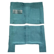 For Oldsmobile Cutlass 64-67 Carpet Standard Replacement Molded Aqua Complete