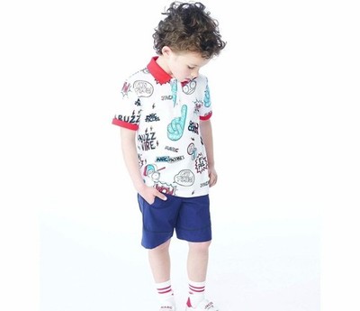 LITTLE MARC JACOBS graphic polo shirt size 6 years Boys Kids youth