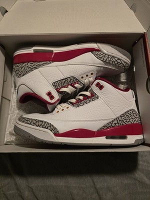Size 9 - Jordan 3 Cardinal Red 2021 OG ALL CT8532-126