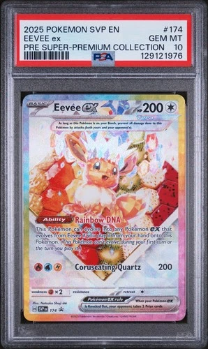 2025 POKEMON SVP EN-SV BLACK STAR PROMO #174 EEVEE EX PSA 10
