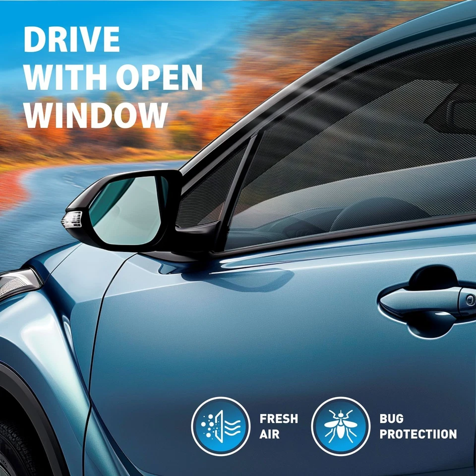 Para-sol magnético para janela lateral de carro para 2022-2026 Hyundai Tucson - Imagem 4 de 4