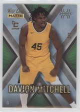 2022-23 Matte Draft X-Plode Chase Green - Platinum X 2/2 Davion Mitchell 2b2