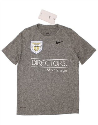 NIKE Jungen Dri Fit Grafik T-Shirt Oberteil 4-5 Jahre Small grau Polyester VX28
