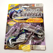 STREET CHOPPER Custom Cruiser Diecast Model Motorcycle Bike 2006 Ja-Ru New NIP