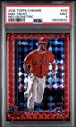 2025 Topps Chrome Mike Trout #100 Red Geometric Refractor /5