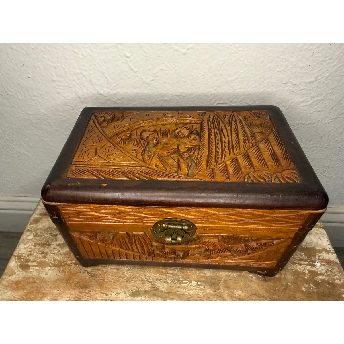Chinese Wood Carving In Antique Chinese Boxes for sale | eBay