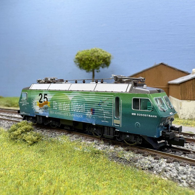 Locomotive Hobbytrain H28407 Re 446 SOB edition 25 ans echelle N