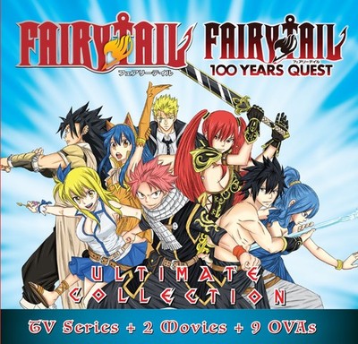 FAIRY TAIL + 100 YEARS QUEST - DVD (353 EPS+2 MOVIE+9 OVA)(ENG DUB) SHIP FROM US