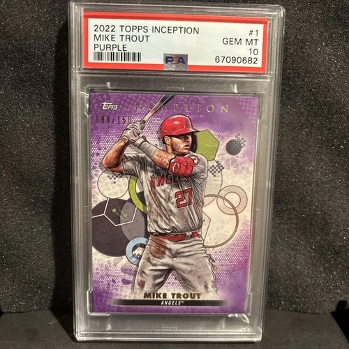 2022 Topps Inception Mike Trout Purple /150 PSA 10