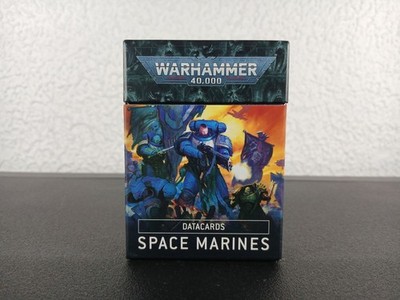 Datacards Space Marines Full Set With Box Warhammer 40K Games Workshop