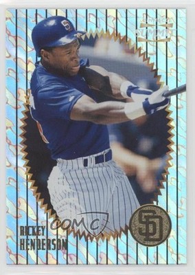 1996 Pinnacle Summit Above and Beyond Rickey Henderson #66 HOF 0h6x